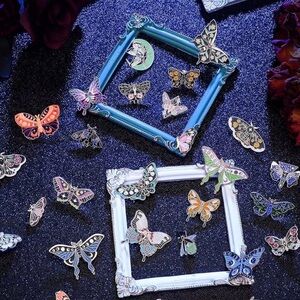 Moth and Butterfly Brooch